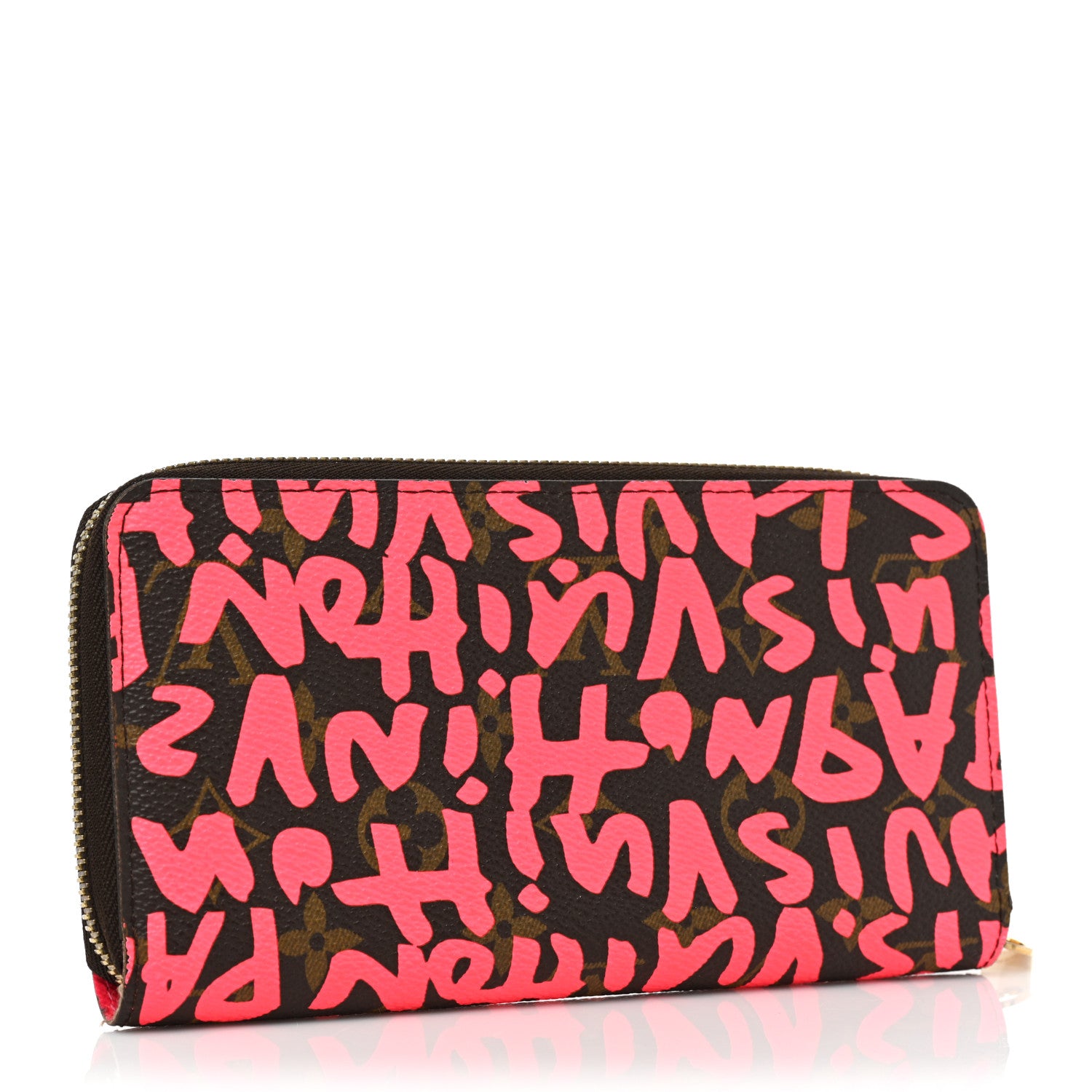 Louis Vuitton Monogram Graffiti Zippy Wallet Fuchsia 3 of 22