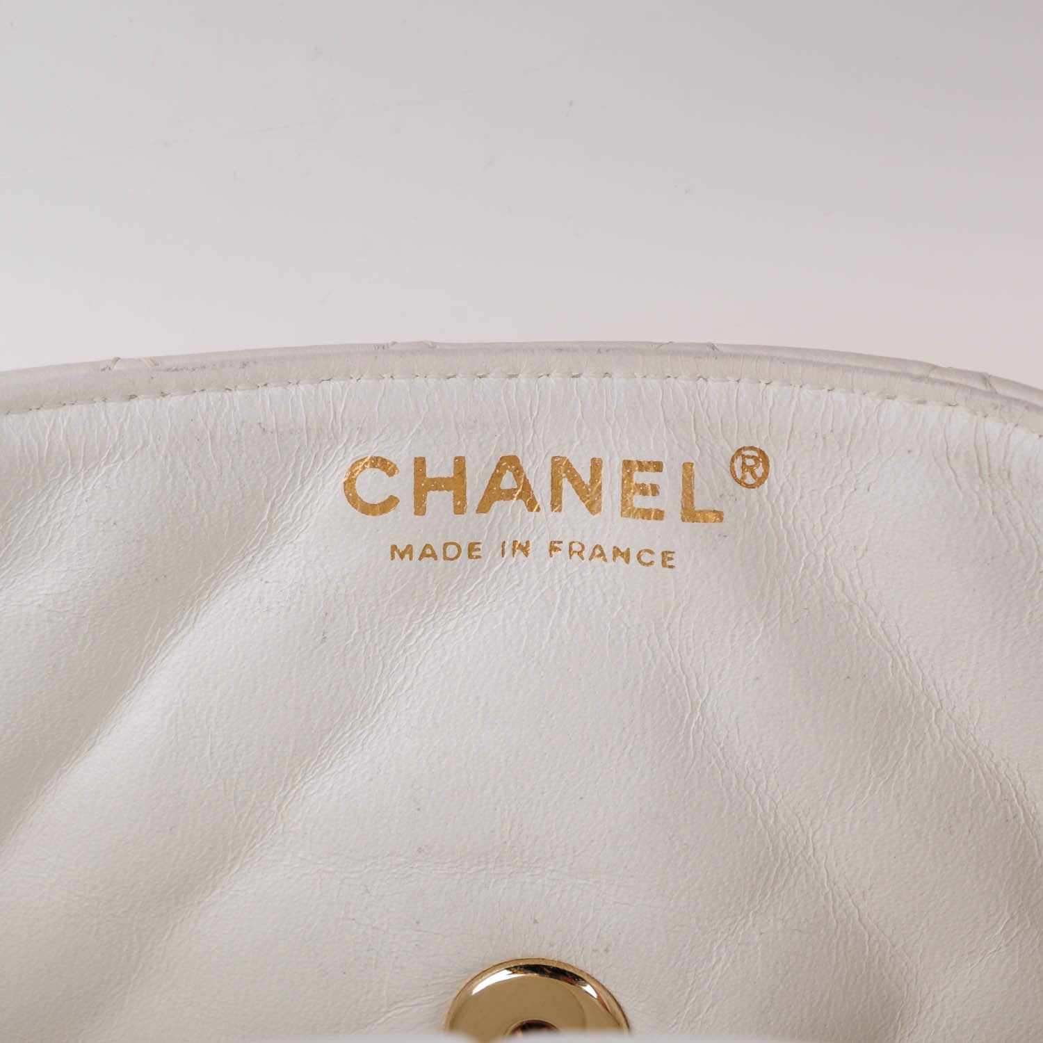 Chanel Lambskin Quilted East West Valentine Charms Flap White 6 of 8