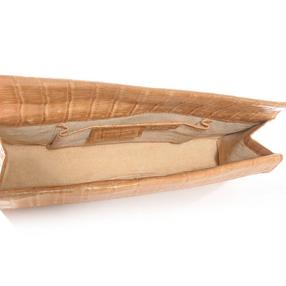 Nancy Gonzalez Crocodile Clutch Beige 5 of 8