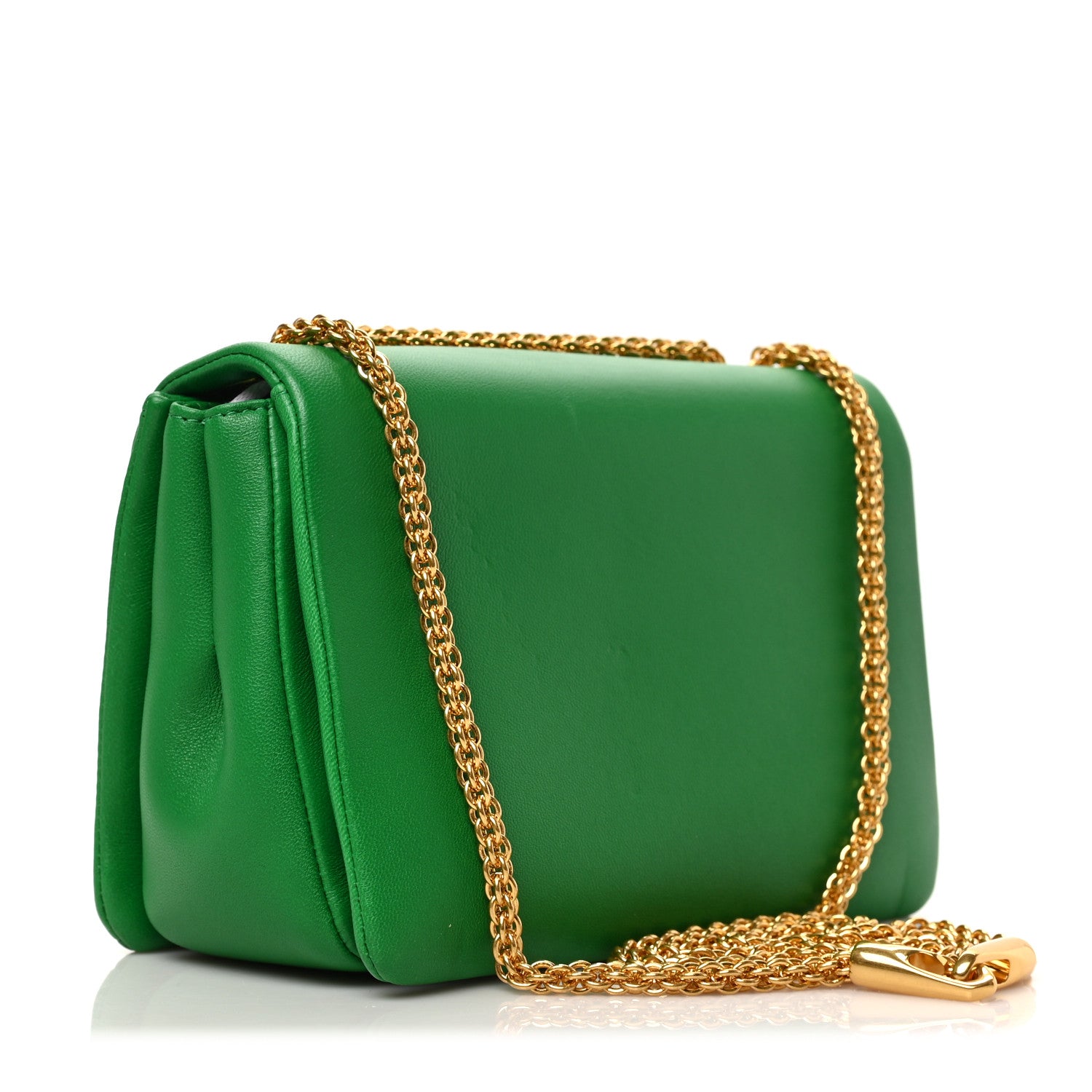 Valentino Garavani Nappa One Stud Chain Clutch Gea Green 3 of 8