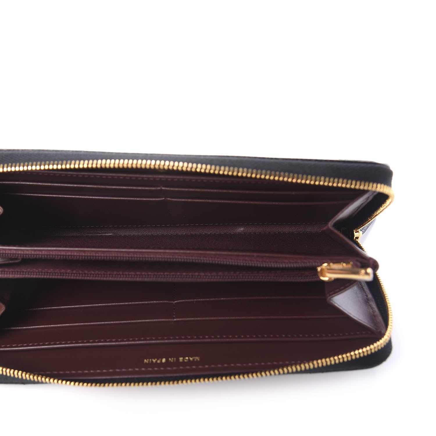 Chanel Caviar Quilted Large Gusset Zip Around Wallet Black 5 of 9