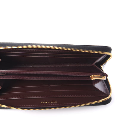 Chanel Caviar Quilted Large Gusset Zip Around Wallet Black 5 of 9