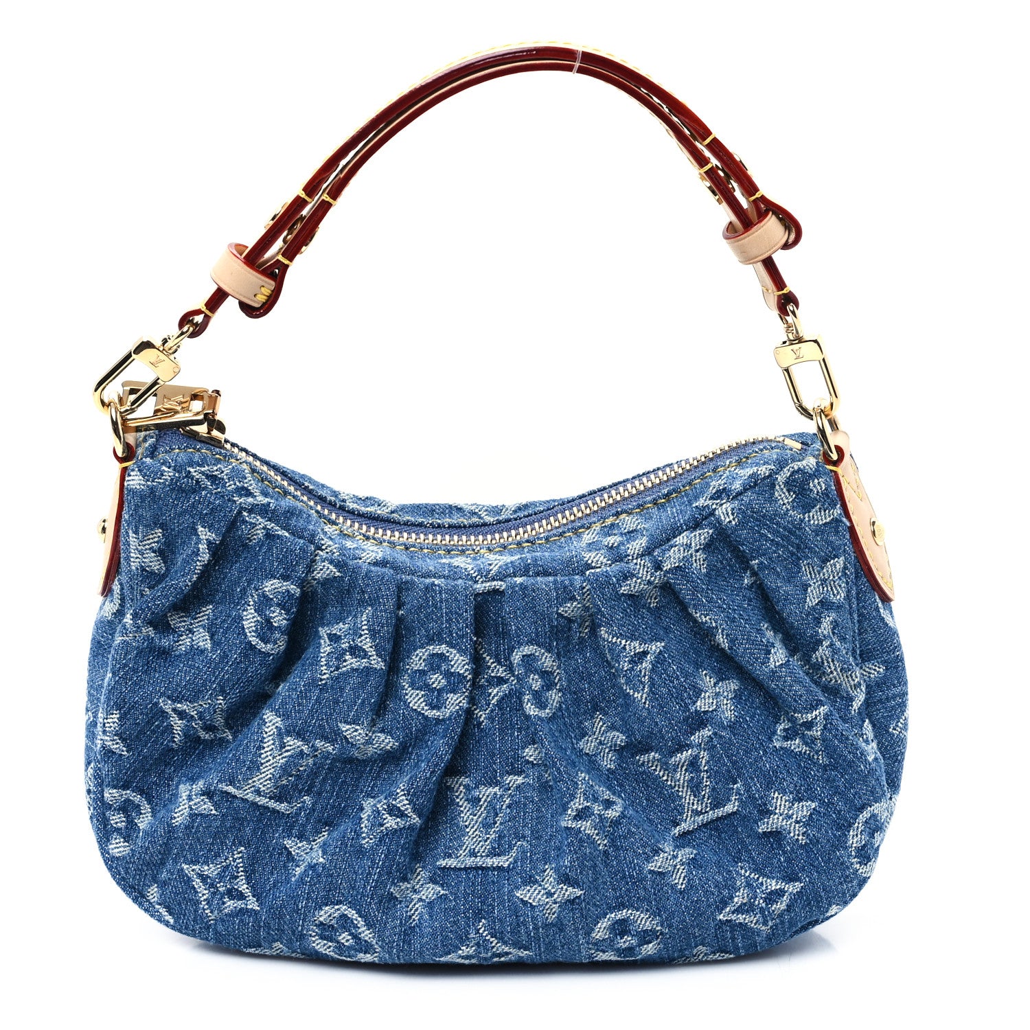 Louis Vuitton Monogram Denim Pochette Valley  Blue 1 of 10