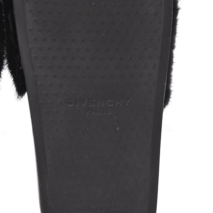 Givenchy Mink Rubber Slide Sandals 37 Black 6 of 8