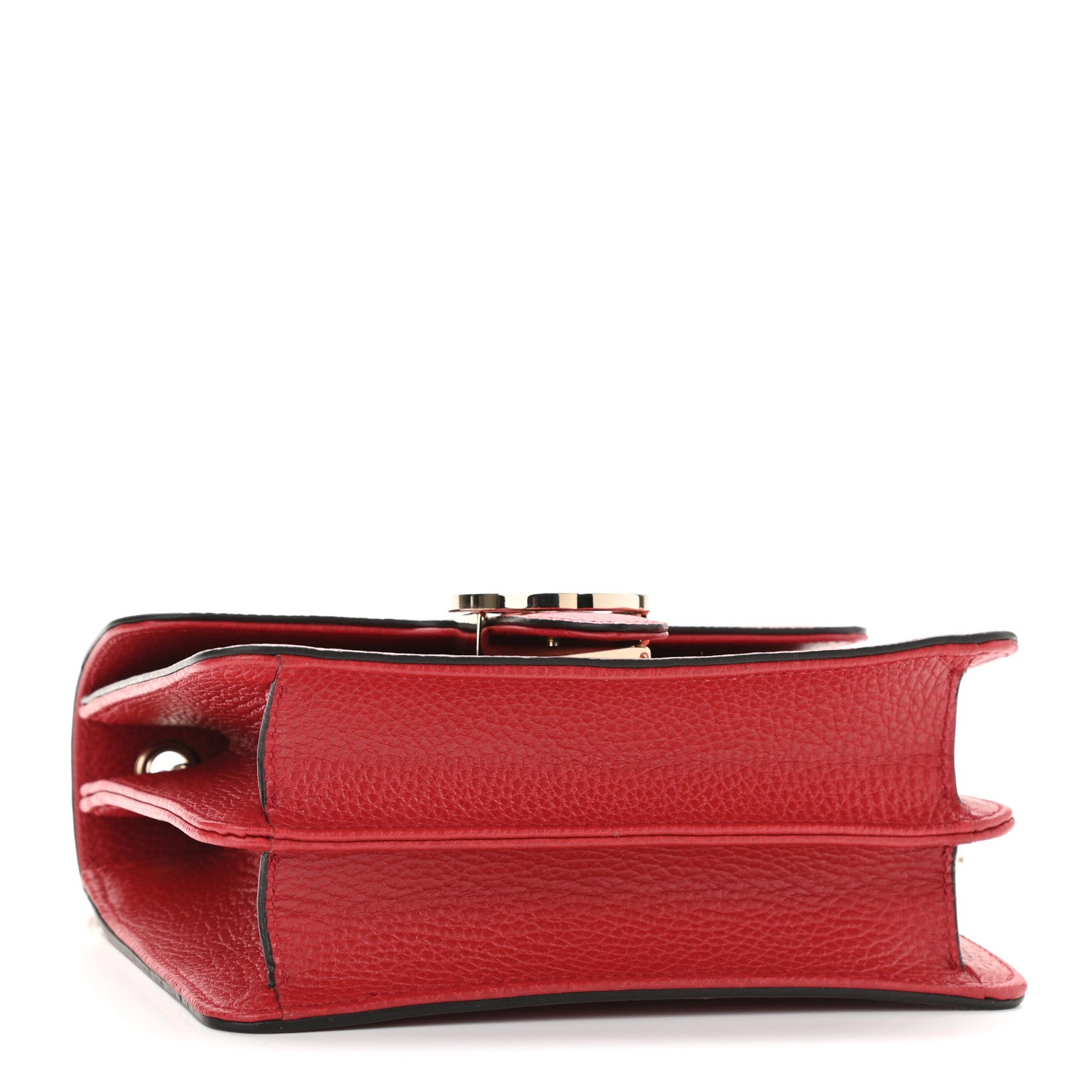Gucci Dollar Calfskin Small Interlocking G Shoulder Bag Red 4 of 9