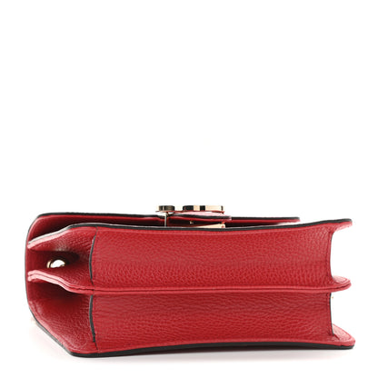 Gucci Dollar Calfskin Small Interlocking G Shoulder Bag Red 4 of 9