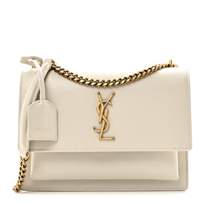 Saint Laurent Calfskin Medium Monogram Sunset Crema Soft 1 of 9