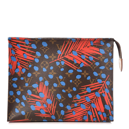 Louis Vuitton Monogram Jungle Dots Toiletry Pouch 26 Coquelicot Denim 1 of 14