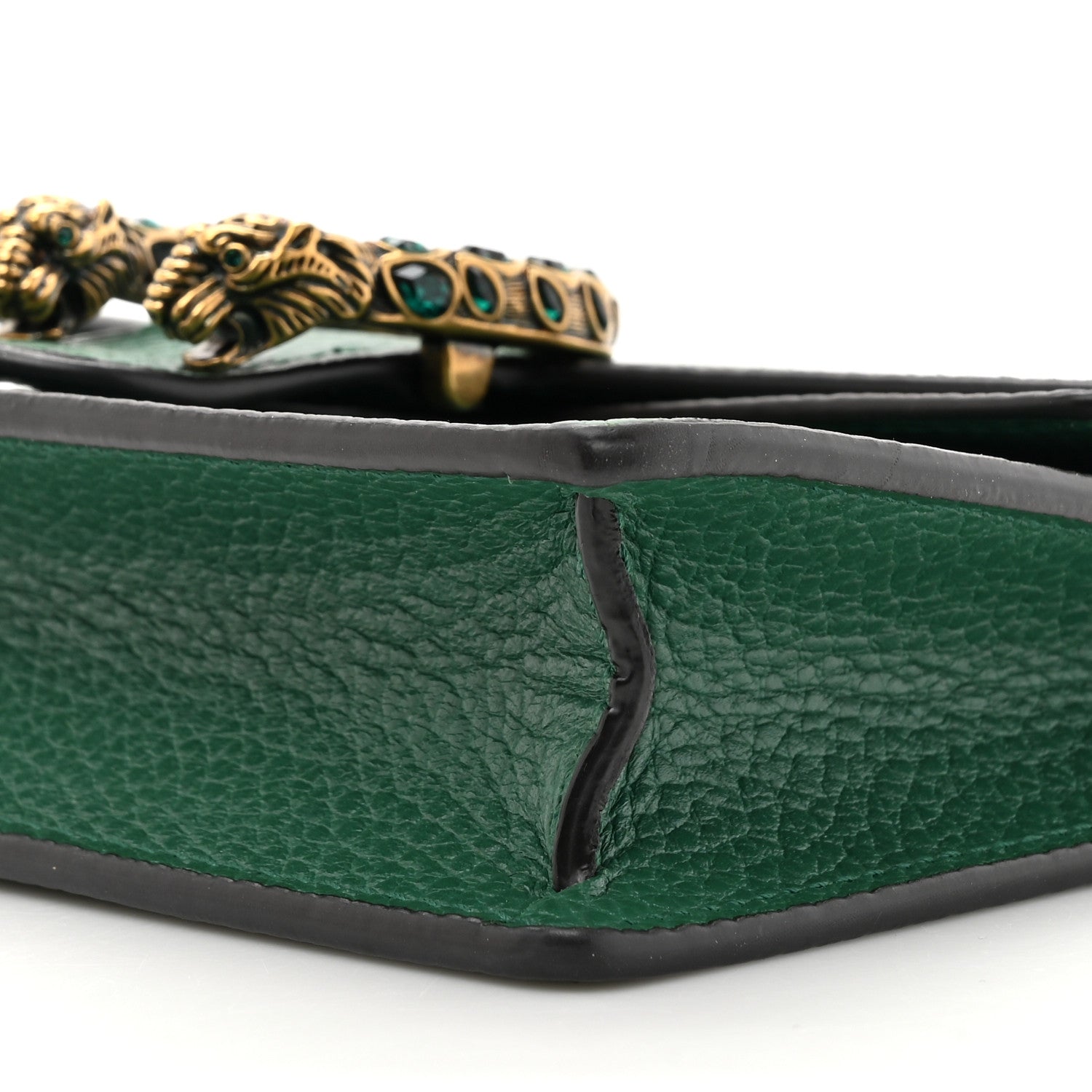 Gucci Dollar Calfskin Crystal Super Mini Dionysus Shoulder Bag Emerald 8 of 11