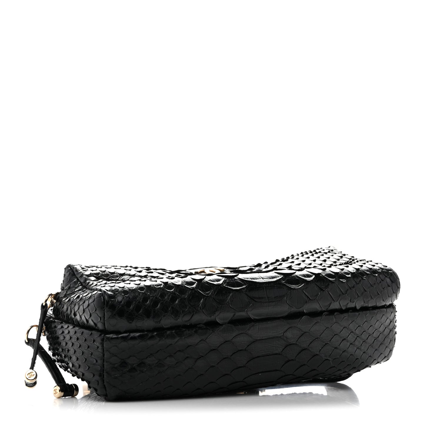 Snakeskin Waist Bag Black