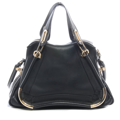Chloe Calfskin Medium Paraty Metal Bar Trim Black 1 of 7