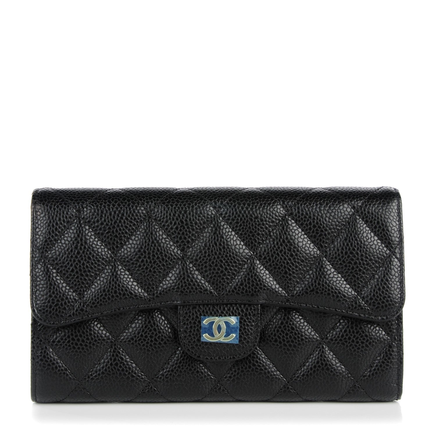 Chanel Caviar Quilted Large Flap Wallet Black 1 of 8