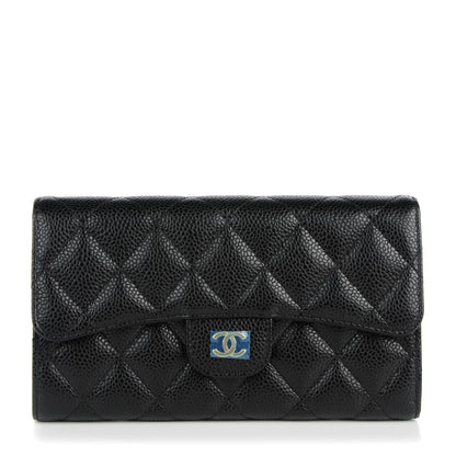 Chanel Caviar Quilted Large Flap Wallet Black 1 of 8