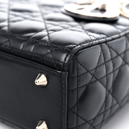 Christian Dior Lambskin Cannage Small My ABCDior Lady Dior Black 9 of 12