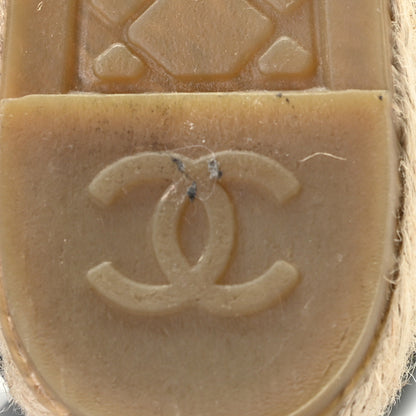 Chanel Lambskin CC Espadrilles 36 Black 17 of 24