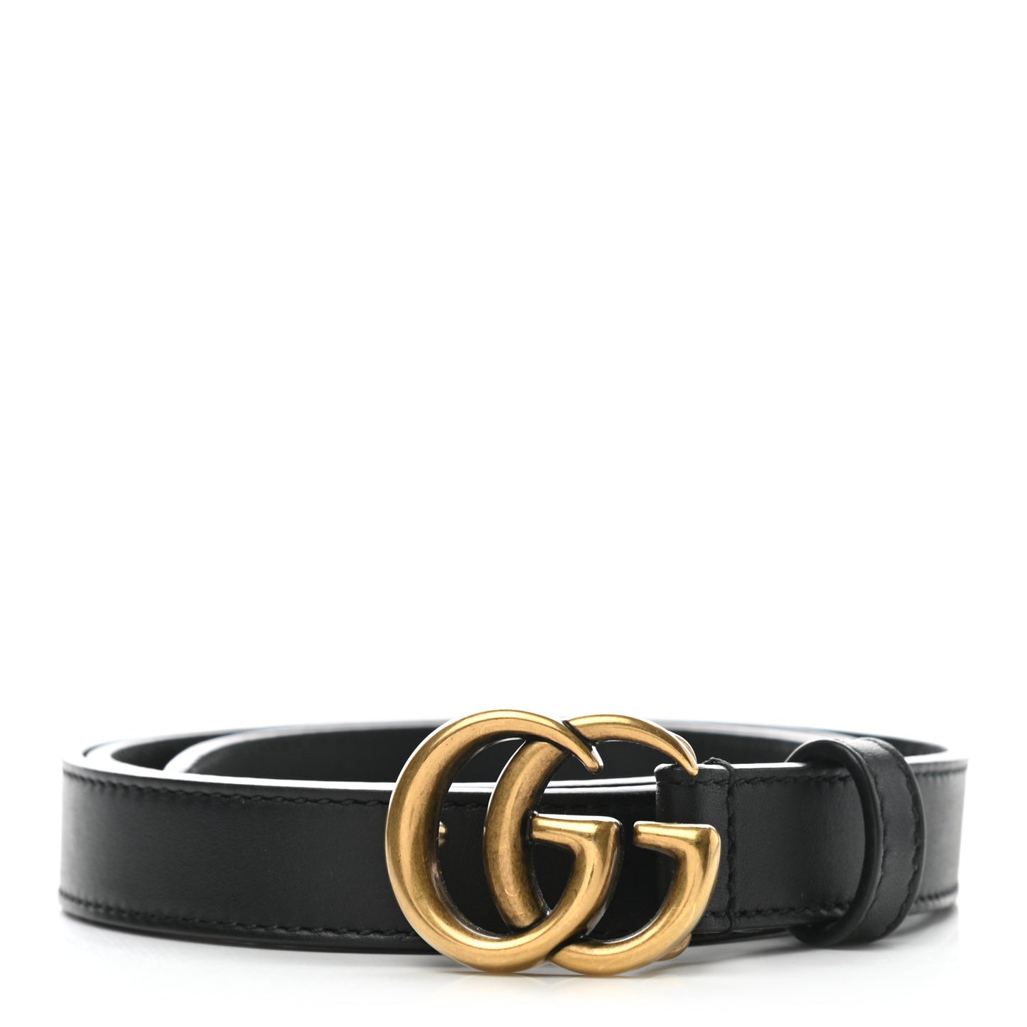 Calfskin Double G 20mm Belt 80 32 Black