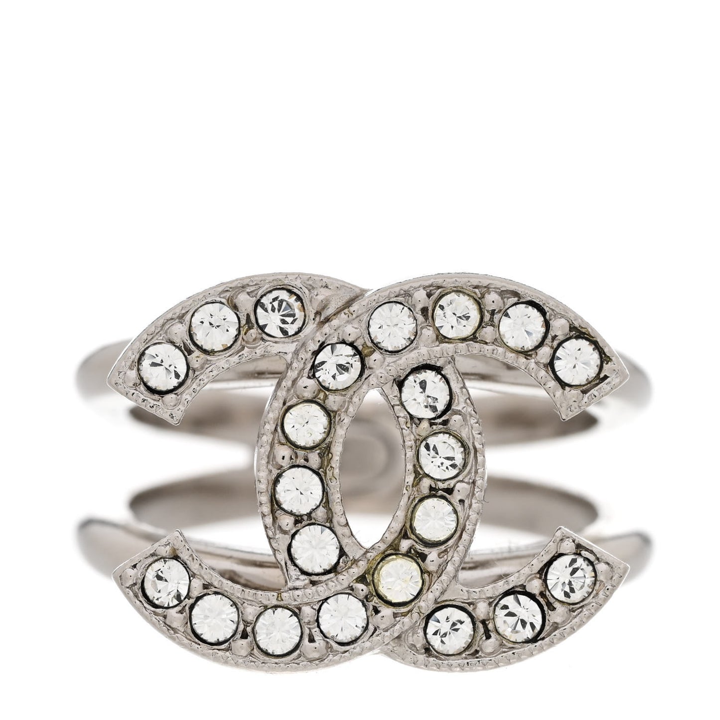 Crystal CC Ring 52 6 Silver