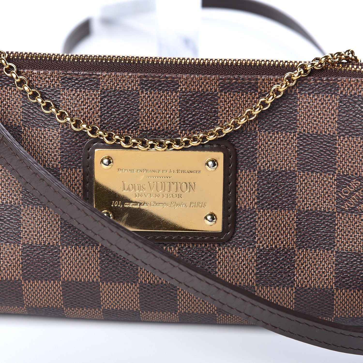 Louis Vuitton Damier Ebene Eva Clutch 11 of 11