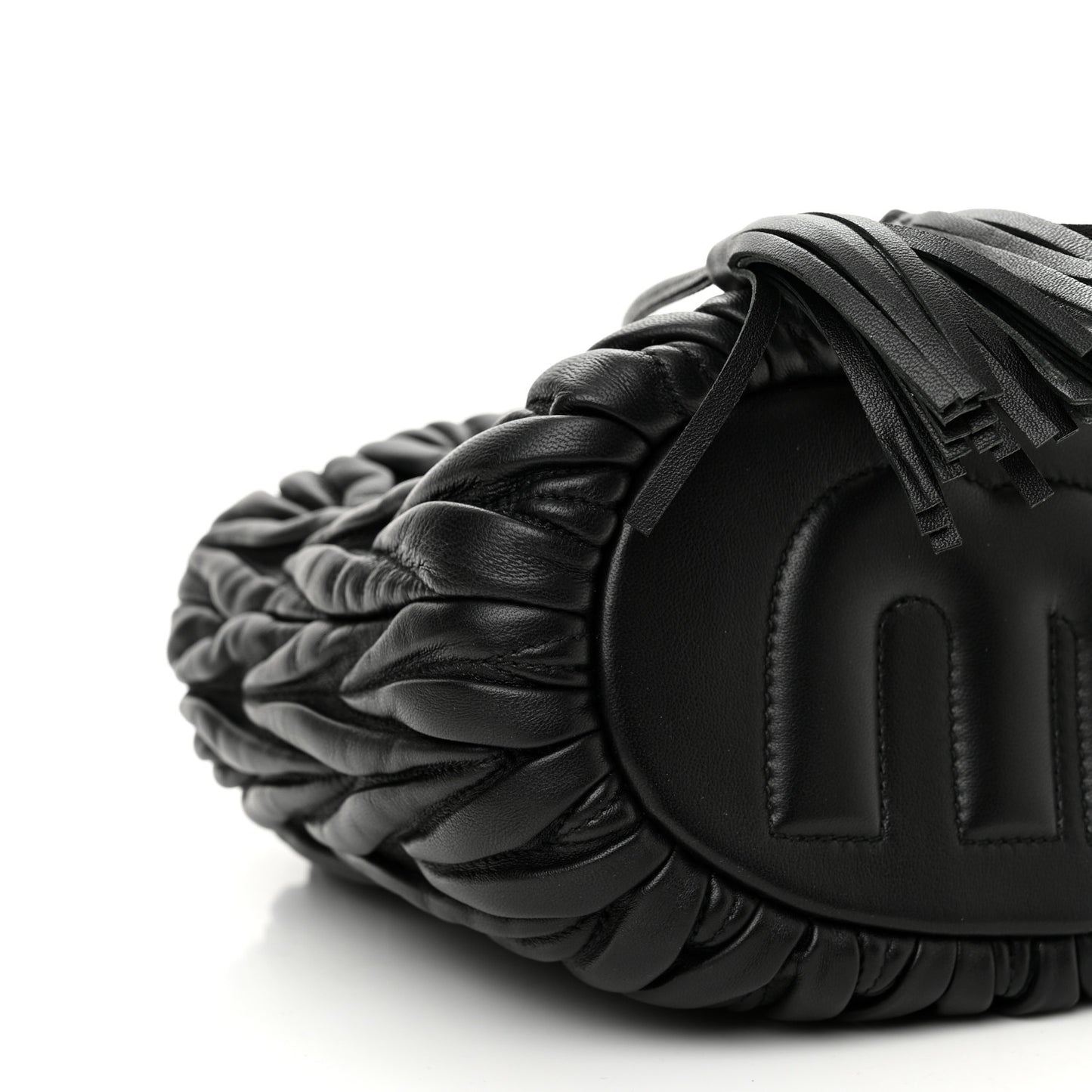 Nappa Matelasse Small Bucket Bag Black