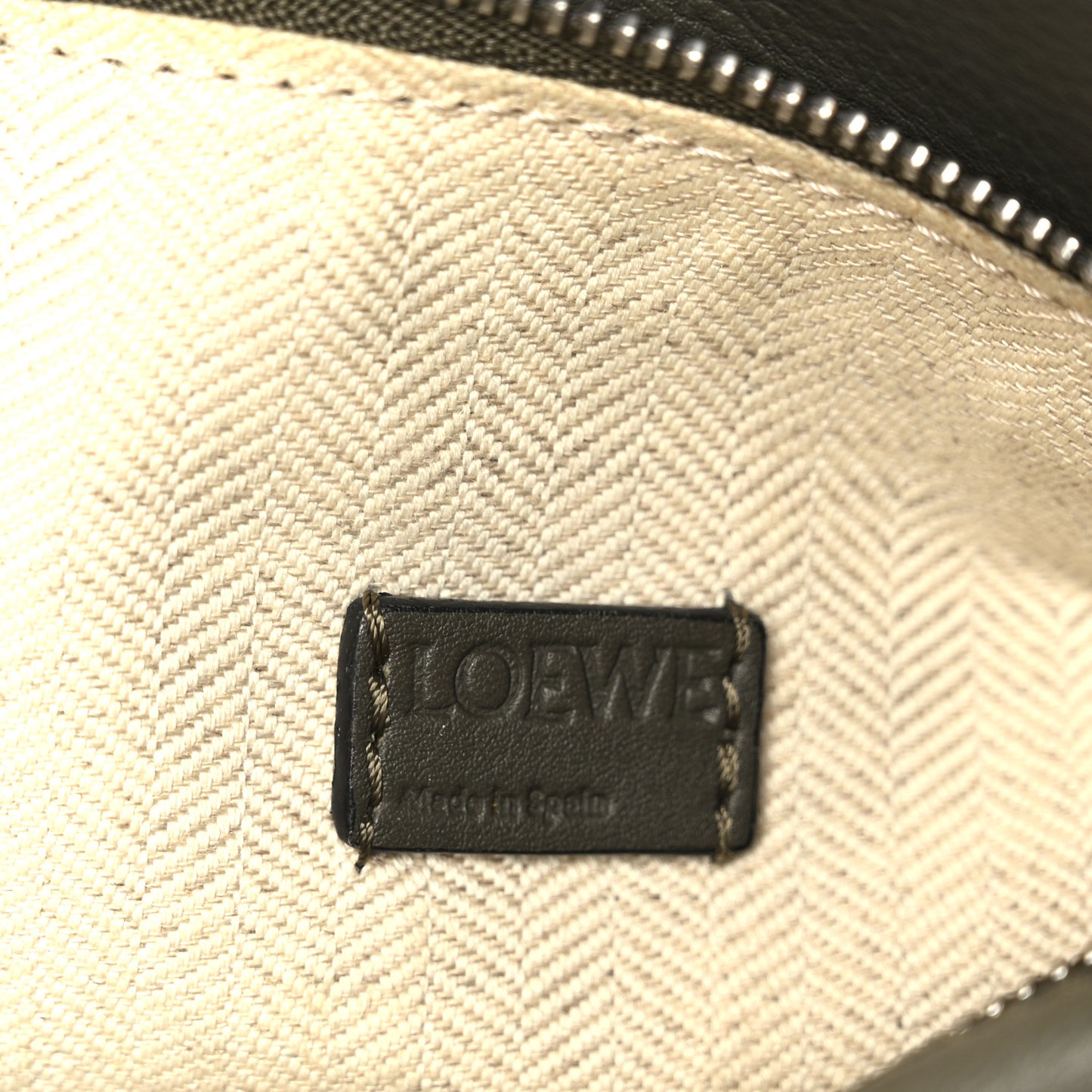 Calfskin Mini Puzzle Bag Khaki Green