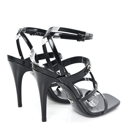 Gucci Nappa Regent Strappy Horsebit Sandals 39 Black 5 of 9