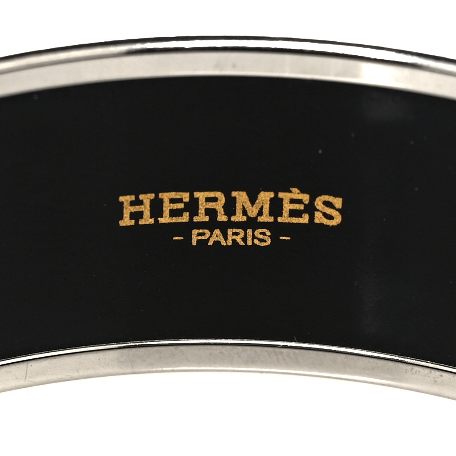 Hermes Enamel Printed Collier De Chien Wide Bracelet 62 4 of 5