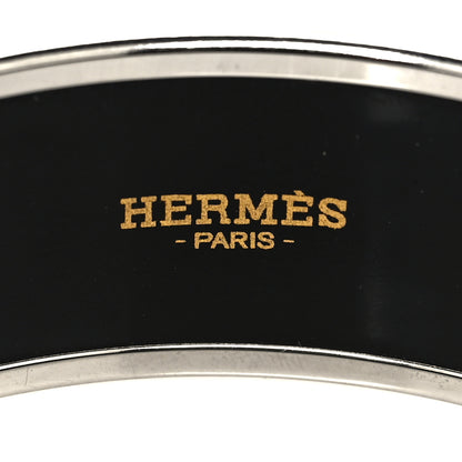 Hermes Enamel Printed Collier De Chien Wide Bracelet 62 4 of 5