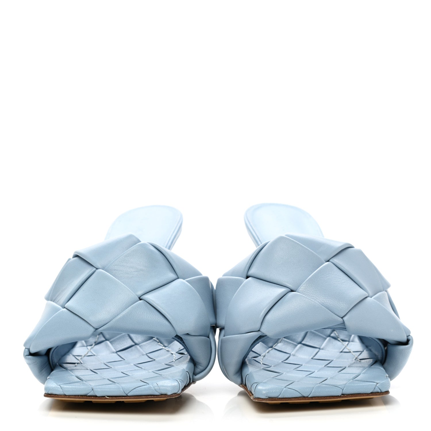 Bottega Veneta Nappa Maxi Intrecciato Lido Mule Sandals 36 Ice 2 of 7