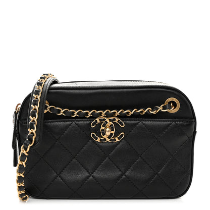 Chanel Goatskin Quilted 19 Camera Case Black 1 of 10