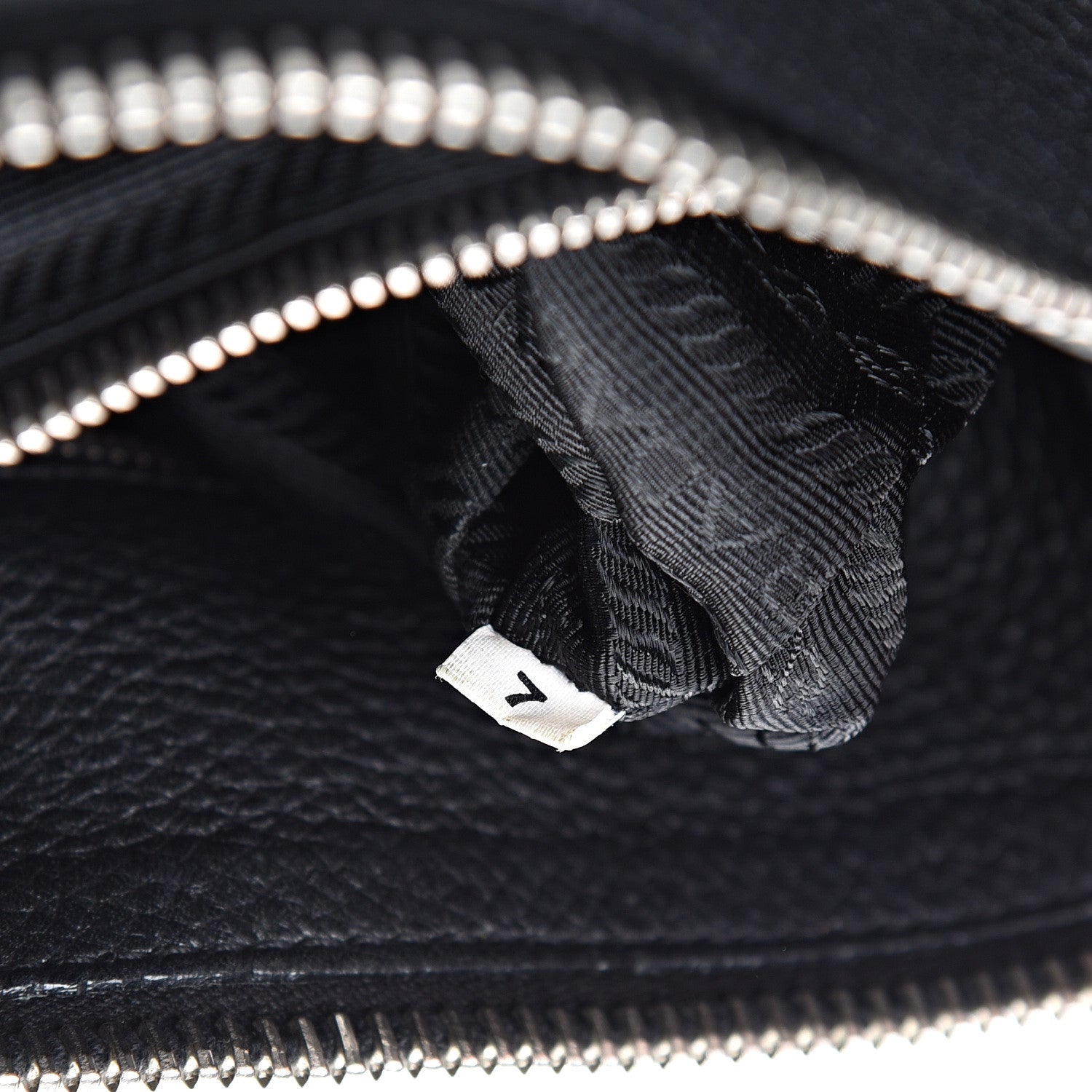 Prada Vitello Daino Shoulder Bag Black 6 of 12