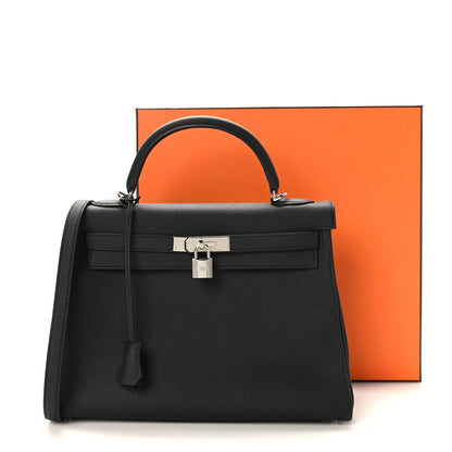 Hermes Togo Kelly Retourne 32 Black 10 of 10