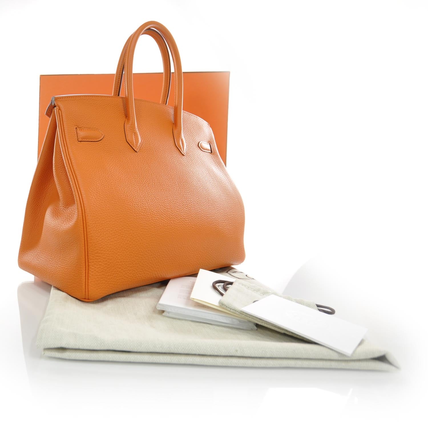 Hermes Togo Birkin 35 Orange 3 of 9