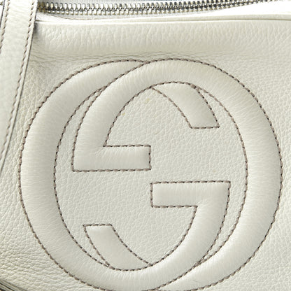 Gucci Pebbled Calfskin Small Soho Disco Bag Off White 10 of 13