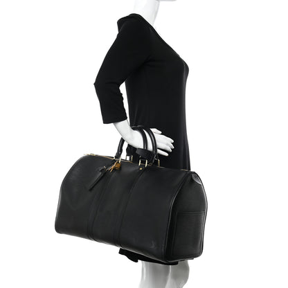 Louis Vuitton Epi Keepall 45 Black 2 of 10