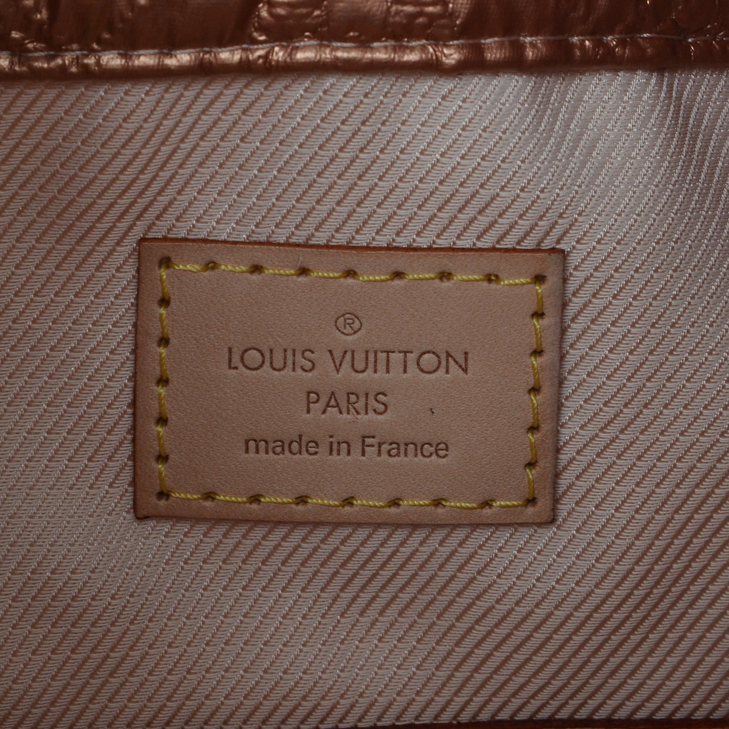 Jacquard Quilted Monogram Limelight Clutch GM Rose Gold