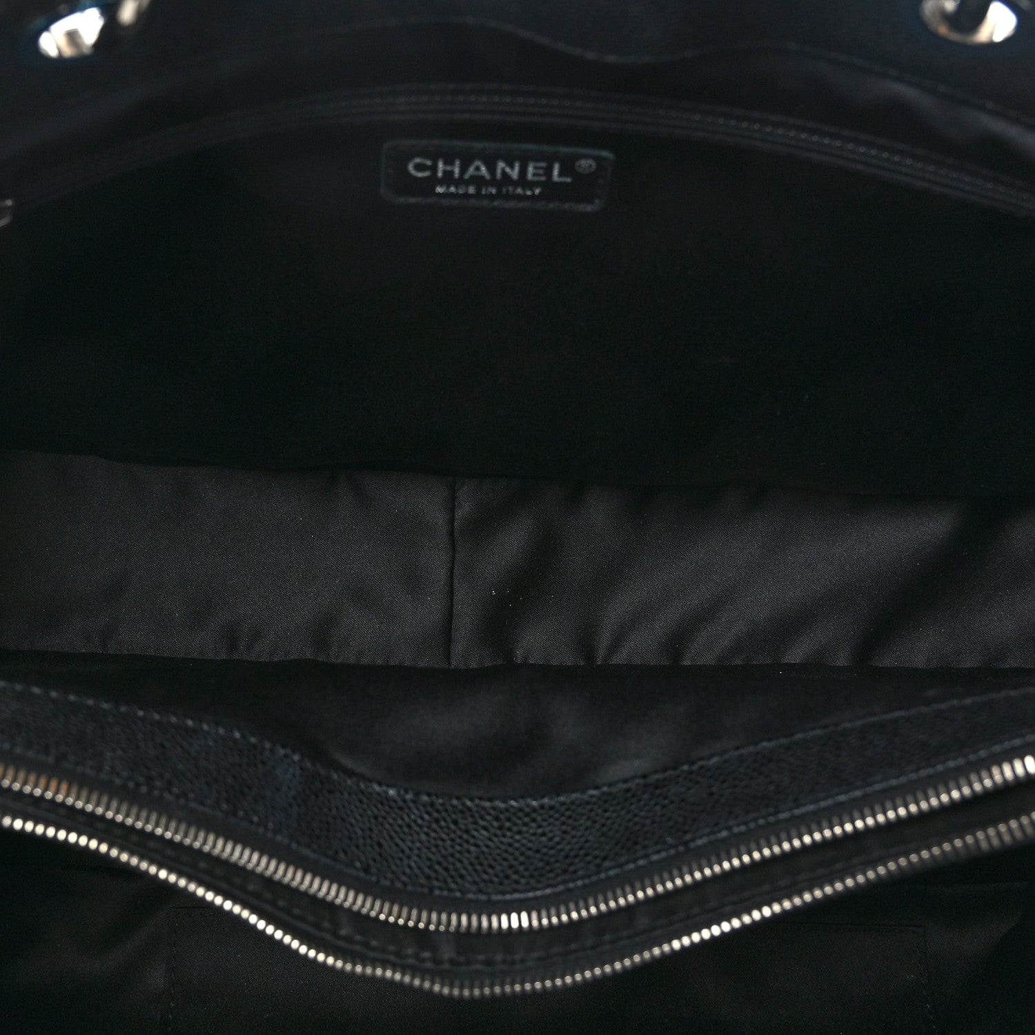 Chanel Caviar Quilted XL Grand Shopping Tote GST Black 5 of 12