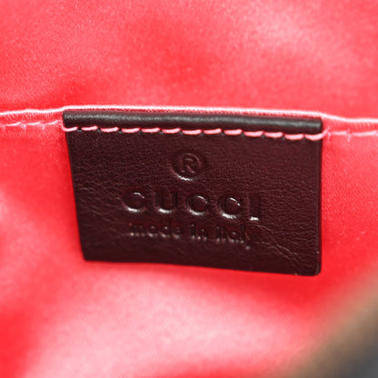 Gucci Velvet Matelasse GG Marmont Belt Bag 85 34 Black 6 of 10