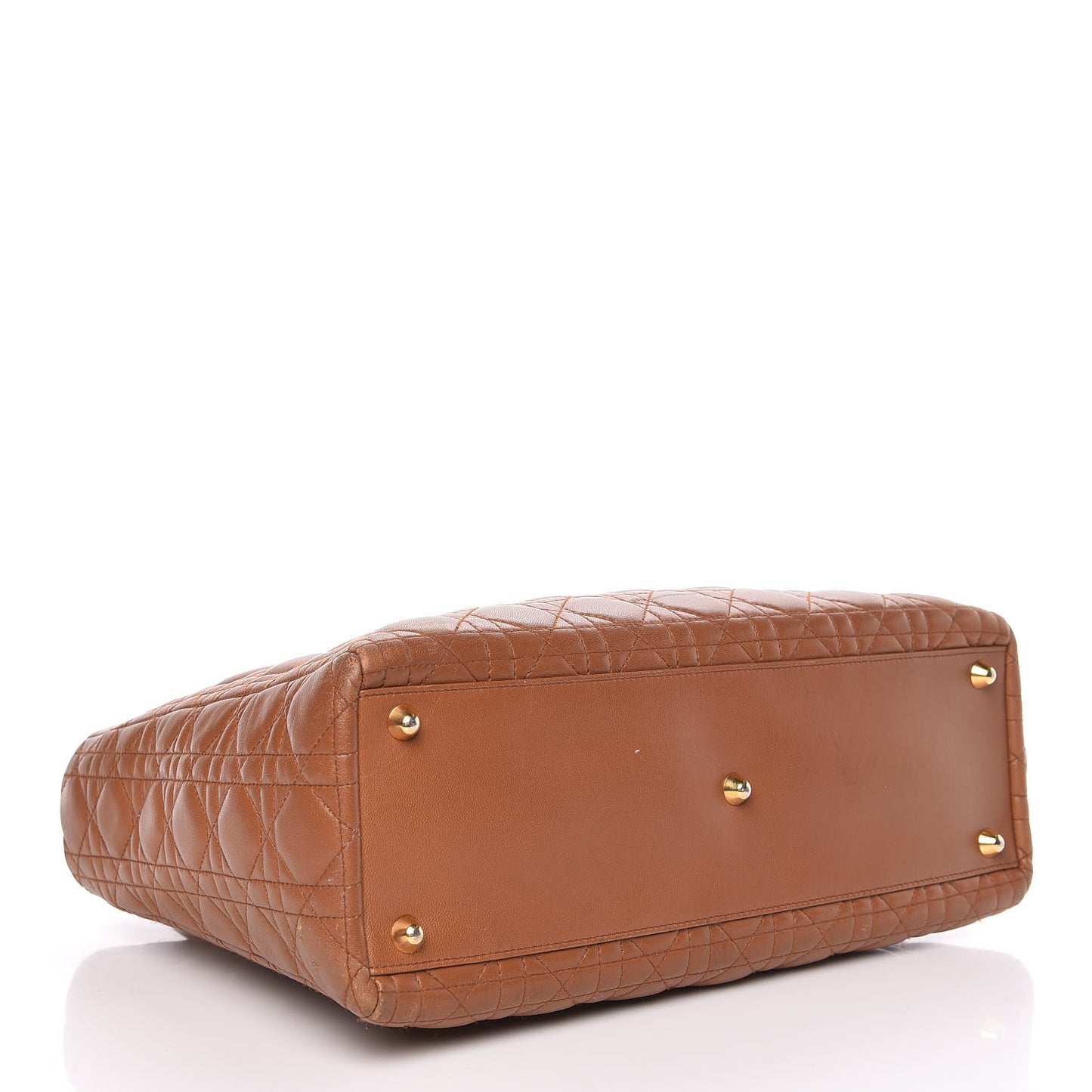 Lambskin Cannage Large Lady Dior Tan