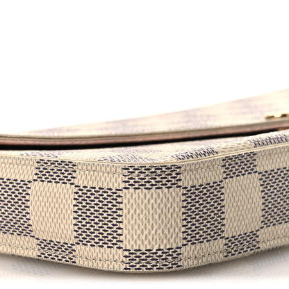Louis Vuitton Damier Azur Pochette Felicie Chain Wallet Rose Ballerine Rose Ballerine 10 of 11