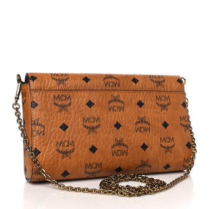 MCM Visetos Millie Wallet On Chain Cognac 3 of 10