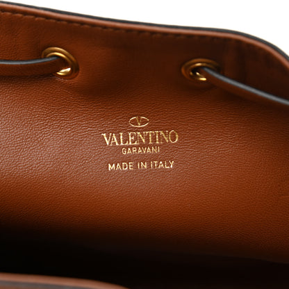 Valentino Garavani Nappa Mini VLogo Signature Chain Bucket Bag Saddle Brown 6 of 7