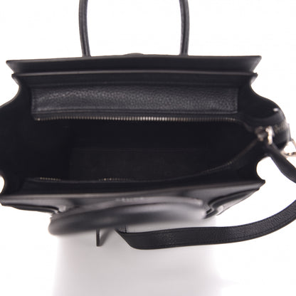 Celine Drummed Calfskin Nano Luggage Black 5 of 13