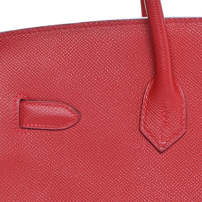 Hermes Epsom Birkin 35 Rouge Casaque 13 of 32
