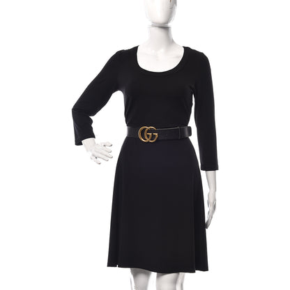 Gucci Faded Calfskin Double G 40mm Belt 85 34 Black 2 of 7