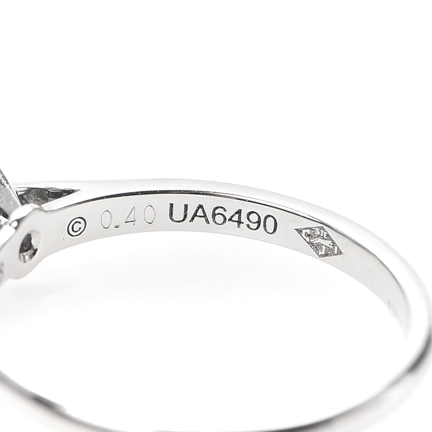 Platinum Diamond .40ct Solitaire 1895 Engagement Ring 48 4.5