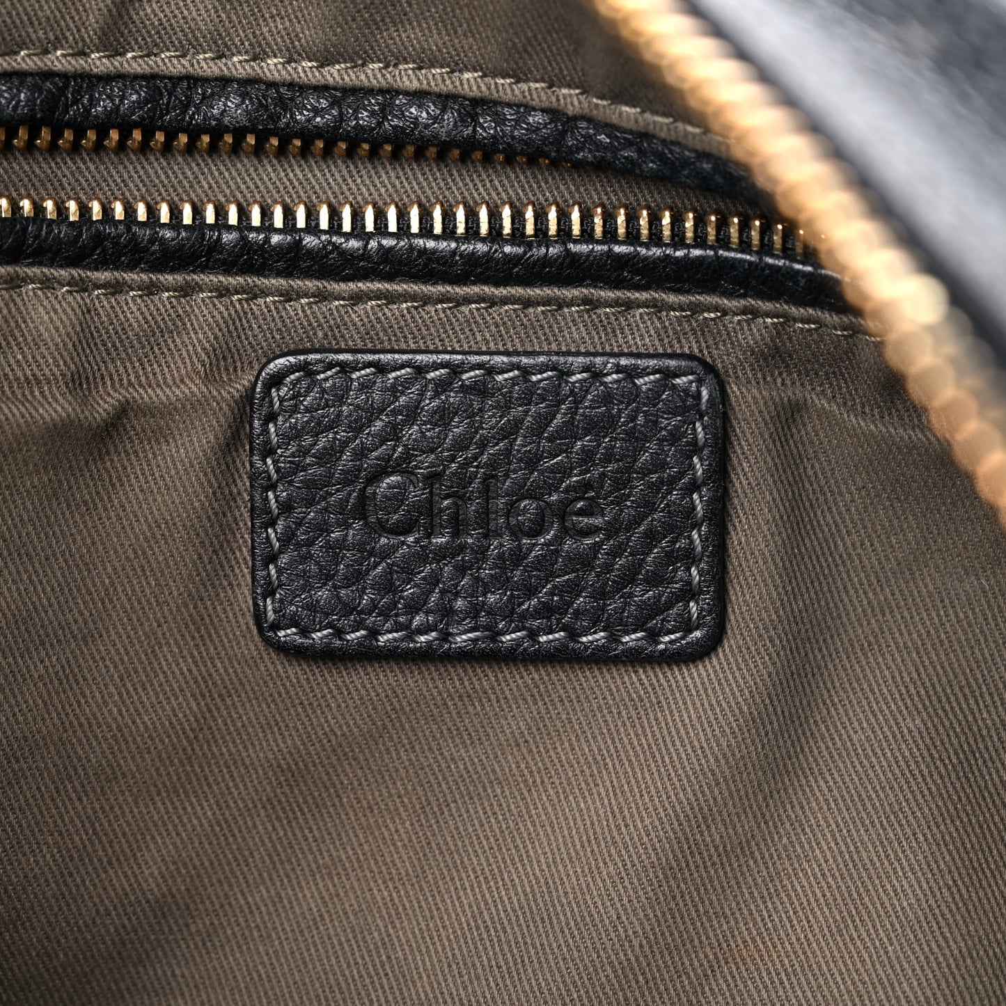 Calfskin Large Marcie Satchel Black