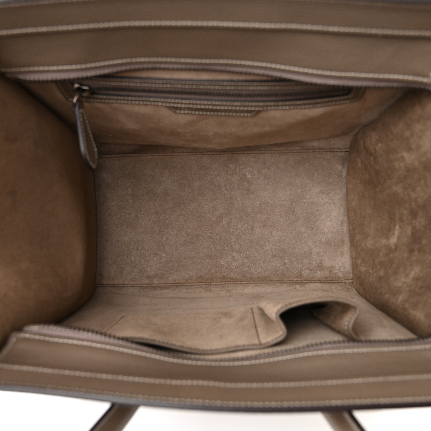 Drummed Calfskin Mini Luggage Souris