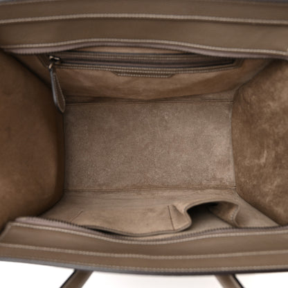 Celine Drummed Calfskin Mini Luggage Souris 5 of 12