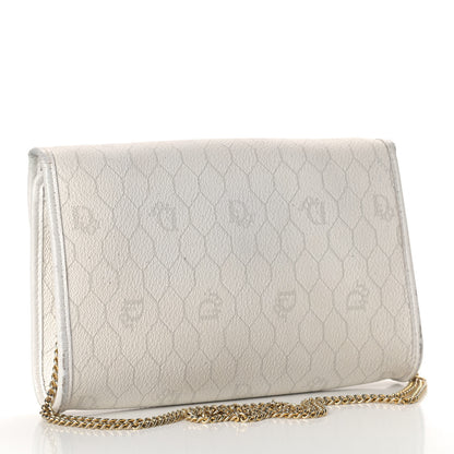Christian Dior Monogram Chain Flap White 3 of 18
