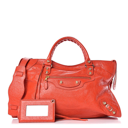 Balenciaga Agneau Giant 12 Gold Hardware City Rouge Coquelicot Rouge Braise 1 of 11